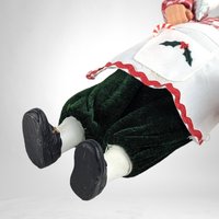 Santa Baking Gingerbread Cookies Figure