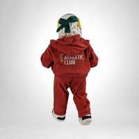 Vintage 1999 Clothtique Possible Dreams "Fitness, Getting in Shape" Santa Figure, 10" Santa in Red Tracksuit, Christmas Decor