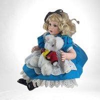 Collectible Disney Doll |  Baby Alice in Wonderland & Rabbit | Vintage