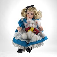 Collectible Disney Doll |  Baby Alice in Wonderland & Rabbit | Vintage