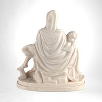 Vintage Michaelangelo Pieta 7" Resin Sculpture
