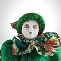 Vintage Pierrot Clown Harlequin Animated Music Box