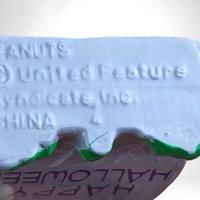 Vintage Peanut Snoopy Joe Vampire Happy Halloween Small PVC Figurine