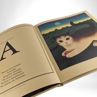 Vintage Comic and Curious Cats, Martin Leman Hardcover Book