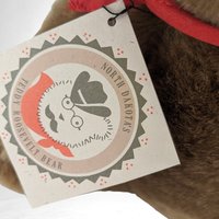 Vintage North Dakota 14" Teddy Roosevelt Teddy Bear