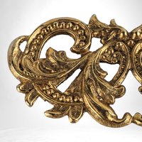 Vintage Gold Tone Filigree Brooch - Ornate Metalwork, Statement Jewelry