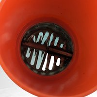 Vintage Federal Glass Nut Grinder, Orange or Blue Top, Your Choice