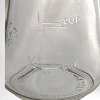 Vintage Federal Glass Nut Grinder, Orange or Blue Top, Your Choice