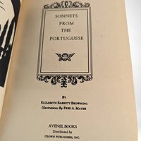Vintage Sonnets From The Portuguese, Elizabeth Barrett Browning, Hardcover Book