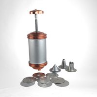 Vintage Mirro Cookie Press with 8 Plates and 3 Decorator Tips