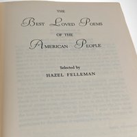1936 Best Loved Poems of the American People Hardcover Book