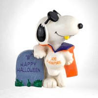 Vintage Peanut Snoopy Joe Vampire Happy Halloween Small PVC Figurine