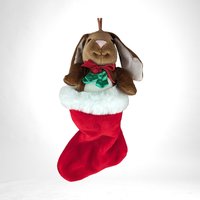 Vintage Plush Velveteen Rabbit in Stocking