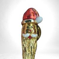 Vintage Metal Santa Pin