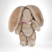 Vintage Long Earred Plush 9" Jointed Rabbit