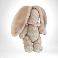 Vintage Long Earred Plush 9" Jointed Rabbit