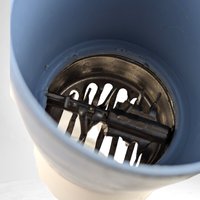 Vintage Federal Glass Nut Grinder, Orange or Blue Top, Your Choice