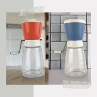Vintage Federal Glass Nut Grinder, Orange or Blue Top, Your Choice