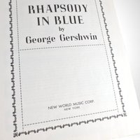 George Gershwin Rhapsody in Blue Music Book, Softcover