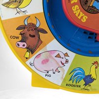 1964 Mattel See n' Say, The Famers Says Learning Toy