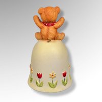 1979 Enesco Rigglets Ceramic Bell with Bear