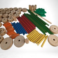 Vintage Tinkertoy Set, No 136, Junior Architect