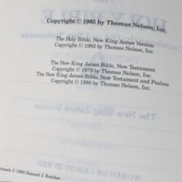 1985 Precious Moments Bible, New King James, Hardcover