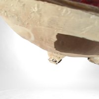 Vintage Ron Lee Hobo Clown in Bathtub Sculpture, Poor Condition