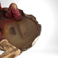 Vintage Ron Lee Hobo Clown in Bathtub Sculpture, Poor Condition