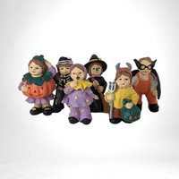 Vintage Lighted Munchkin 4 Piece Halloween House, With Extra Pieces