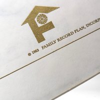 1963 Our Family, Family Record Plan Photo Album