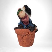 1996 Enesco Mary Moo Moos "Peek-A-Moo" Cow Figurine