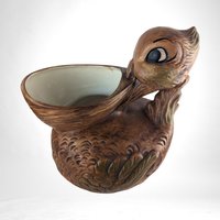 Vintage Ceramic Pelican Cookie Jar