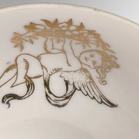 Lefton Angel Hand Painted Pedestal Cup and Saucer Set TK20583