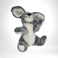 Vintage A & A 10" Plush Gray Rabbit