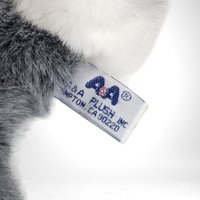 Vintage A & A 10" Plush Gray Rabbit