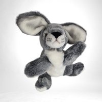 Vintage A & A 10" Plush Gray Rabbit