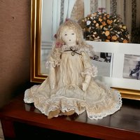 Vintage Handmade Rag Doll