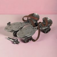 Vintage Hustler Speed King Metal Adjustable Rollerskates