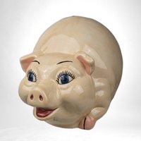 Vintage Large Ceramic Piggy Bank