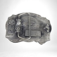 1986 Tennesse Dixie Siskiyou Metal Belt Buckle