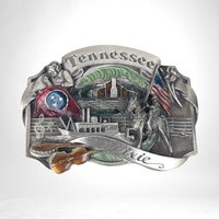 1986 Tennesse Dixie Siskiyou Metal Belt Buckle