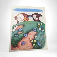 Set of 3 Vintage Playskool Dog Puzzles