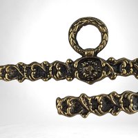 Vintage Brass Bell Pull Hanger Set