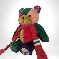 1996 Peef the Patchwork Bear Plush