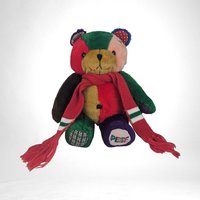 1996 Peef the Patchwork Bear Plush