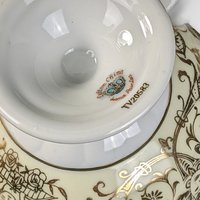 Lefton Angel Hand Painted Pedestal Cup and Saucer Set TK20583