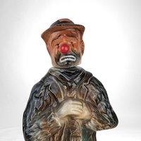 Vintage The Original Emmett Kelly Jim Beam Decanter - Collectible Clown Decanter, Empty Bottle, Nostalgic Barware