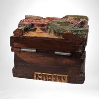 Unique Vintage Dream Box | Hand-Carved Wood | Honduras