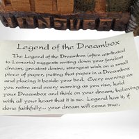 Unique Vintage Dream Box | Hand-Carved Wood | Honduras